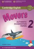 Cambridge english young movers 2 for revised exam from 2018 sb - Cambridge university