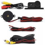 Câmera de Ré Colorida 2 em 1 Com Sensor - Preto - Zapos