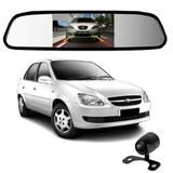 Camera De Re Espelho Retrovisor Com Tela Chevrolet Corsa - Tomate