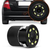 Câmera de Ré Infravermelho Visão Noturna 8 LEDs Preto Para-Choque Colorida Espelho Retrovisor ou DVD - Prime