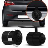 Câmera de Ré Universal 2 em 1 Borboleta e Para-Choque ou Placa Colorida Com Kit instalação - Prime
