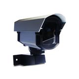 Câmera de Segurança Falsa Com Led + Placa de Advertência - Confiseg