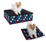 Caminha Box Pet + Lençol Impermeável e Colchonete Almofada Cachorro e Gato Courvin - Bf