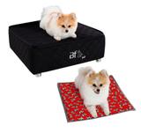 Caminha Box Pet + Lençol Impermeável e Colchonete Almofada Cachorro e Gato Courvin - Bf