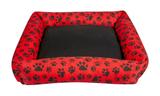 Caminha Cachorro Gato Pet M 60x60 Lavável Zíper Lançamento - Vermelho - Finos enxovais