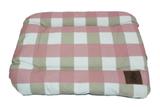 Caminha de Cachorro Mabuu Xadrez Rosa e Bege - Tamanho GG - Mabuu pet