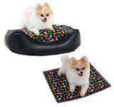 Caminha Eco Pet com Almofada + Colchonete Lavável Anti-alérgica Para Cachorro Gato - Bf