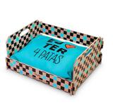 Caminha em Mdf Xadrez c/ Almofada - Pet import