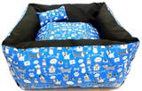 Caminha Para Cachorro Cor Azul Tamanho M - Nica pet