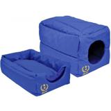 Caminha para cães e gato tunel em nylon p azul são pet 44*27*27