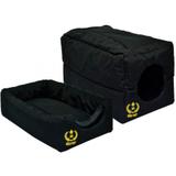 Caminha para cães e gato tunel em nylon p preta são pet 44*27*27