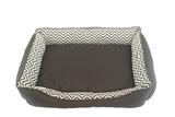 Caminha Pet Cachorro E Gato Cama com Zíper Dupla Face Tamanho G Chevron Preto - Home fernandes