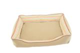 Caminha Pet Cachorro E Gato Cama com Zíper Dupla Face Tamanho M Chevron Bege - Home fernandes