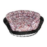 Caminha Pet Lux Orla do Vime 56x25 - M 32litros Branca/Preta - Ov25