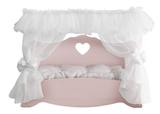 Caminha Pet Luxo Sweet rosa com dossel - Ownt pet