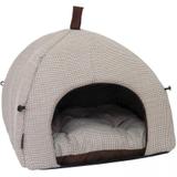 Caminha tenda texas para cães e gatos marrom são pet 40*40*40