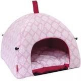Caminha tenda texas para cães e gatos rosa são pet 40*40*40