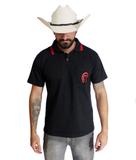 camisa preta masculina mangalarga marchador oficial country peão disponivel nos tamanhos: P,M,G,GG - Selaria Cavalo No Brete
