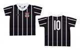 Camiseta Infantil Corinthians Listras Preta - Torcida Baby