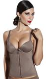 Camisete Modelador C/ Zíper Com Bojo E Cetinete Power 330166 - Vi lingerie