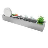 Canal Organizador Úmido 105cm em Inox DeBacco p/ Cozinha
