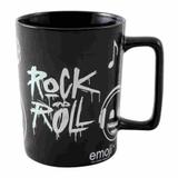 Caneca 500ml Com Alça Emoji Rock Zona Criativa