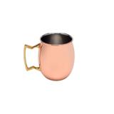 Caneca 550ml para Moscow Mule de aço inox cobre rosé gold Delhi Wolff - 27319