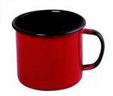 Caneca Aço Esmaltado 10cm 670ml Vermelho Ewel