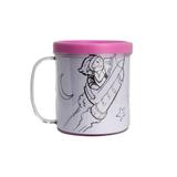 Caneca Acrílica p/ Colorir 300ml - ROSA - I fernandes