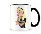 Caneca Alice Dark Preta - Artgeek