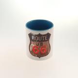 Caneca C/ Um Logo Route 66 P/ Chá E Café 330Ml - Mundi- cismar