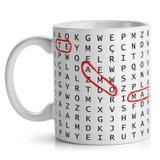 Caneca Caça Palavras Te amo mais do que tudo - Yaay