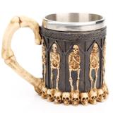 Caneca Caveira Viking Copo Chopp Cerveja Crânio Rock Festa 400ml OX-3492 - Onyx