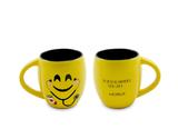Caneca Cerâmica Amarela 300 ml Diverticon Enfermagem Mondoceram - CER 419