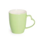 Caneca Chá Café Alça De Coração Verde - Cromus
