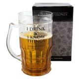 Caneca Chop 500ml I Drink E I Know Game Of Thrones Zona Criativa