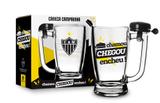 Caneca Chop Cerveja Vidro Futebol Atletico Time Galo C/ Sino - Brasfoot