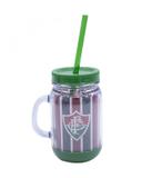 Caneca Com Tampa E Canudo 420ml - Fluminense - Mileno