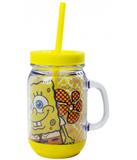 Caneca com Tampa e Canudo Bob Esponja - Amocanecas