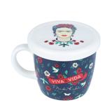 Caneca com Tampa Frida Kahlo Viva La Vida - Urban