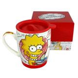 Caneca Com Tampa - Team Lisa Simpson - The Simpsons - Zona criativa