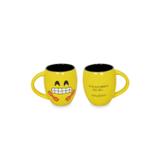 Caneca côncava de cerâmica mondoceram diverticon profissões educaçãofísica 300ml-amarelo - Mondoceram gourmet