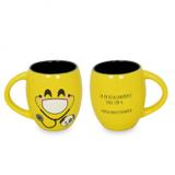 Caneca Côncava Diverticon Medicina Veterinária 300ml Mondoceram 9,5cmx8,6cmx11,8cm Amarelo