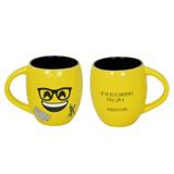 Caneca Côncava Mondoceram Diverticon Arquitetura 300ml Amarela