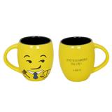 Caneca Côncava Mondoceram Diverticon Direito 300ml Amarela