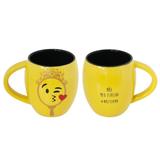 Caneca Côncava Mondoceram Diverticon Mãe Espelho 300ml Amarela