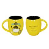 Caneca Côncava Mondoceram Diverticon Odontologia 300ml Amarela
