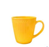 Caneca corona relieve amarela 300 ml - Melhores ofertas.net