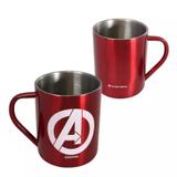 Caneca de aço 400ml avengers logo - Zona criativa