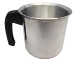 Caneca de Alumínio Polido Cabo Baquelite Criativa Nigro - 14 Cm / 1.8 Lt
